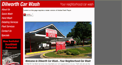 Desktop Screenshot of dilworthcarwash.com